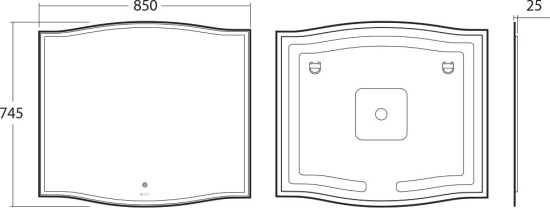 Зеркало Owl 1975 Roxen 85, с подсветкой
