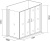 Душевой уголок Good Door Latte WTW-TD+SP-100-G-WE 160х100