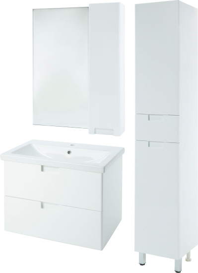 Зеркало Bellezza Пегас 90 R белое