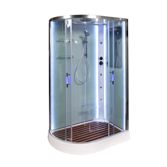 Душевая кабина DTO A102 R LED с кнопкой и гидромассажем