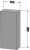 Шкаф Duravit White Tulip WT1322L3636 шелковисто-матовый