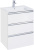 Тумба с раковиной Roca The Gap 60 3 ящика, белый глянец