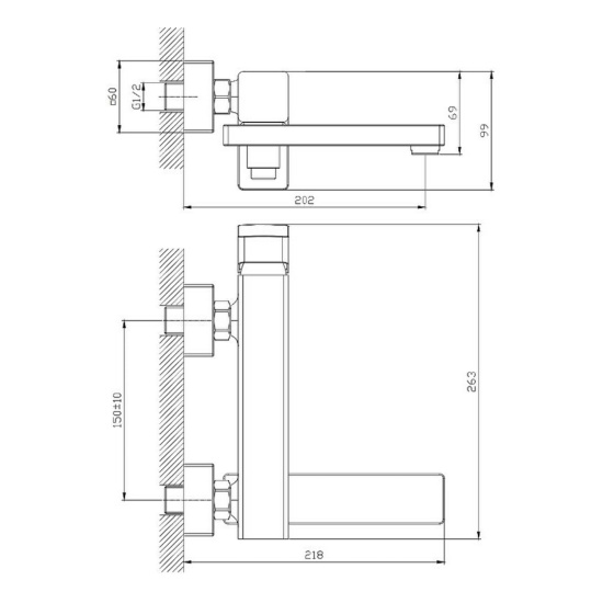 Смеситель для ванны Raglo R30.30.09 графит