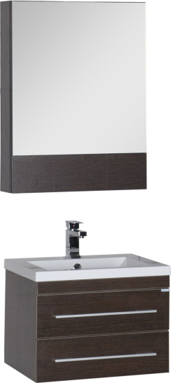 Зеркало-шкаф Aquanet Нота 58 камерино венге