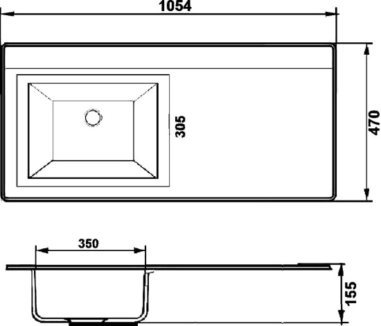 Мебель для ванной Runo Орион 60 раковина белая, под стиральную машину