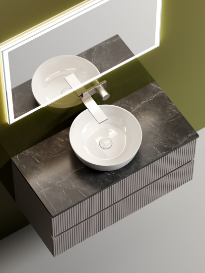 Тумба с раковиной Sancos Snob T 100 Doha Soft SNT100SM, подвесная