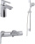 Душевой комплект Jacob Delafon Aleo E72312-CP + E72319-CP + E32907-CP