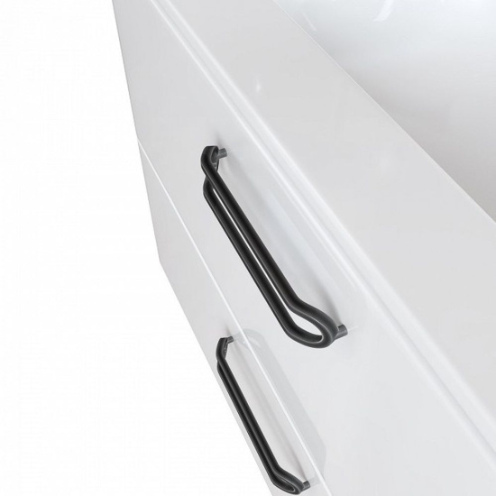 Тумба с раковиной Iddis Brick 80 подвесная белая