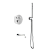 Душевая система AQUAme AQM8407CR с термостатом