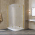 Душевой уголок Vegas Glass AFS-F LUX 120*100 09 10 L профиль золото глянцевое, стекло сатин