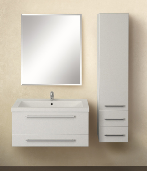 Пенал 1MarKa Соната 35П с 1 дверцей и 2 ящиками, белый глянец