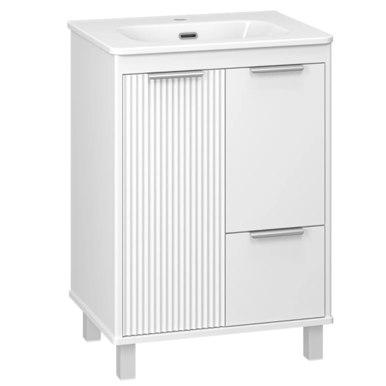 Тумба с раковиной Brevita Рисака White 60