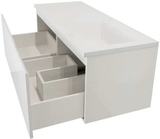 Тумба с раковиной Эстет Dallas Luxe 120 подвесная, 1 ящик, R