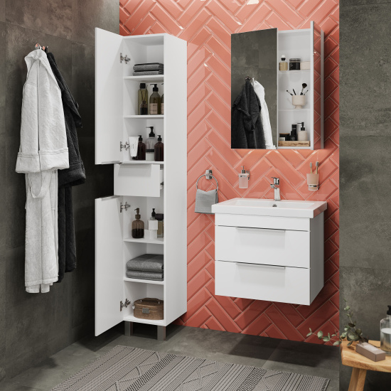Зеркало-шкаф Stworki Копенгаген 60 белое