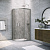 Душевой уголок Vegas Glass ZS-F NOVO h2000 120*110 07 07, профиль матовый хром, стекло графит