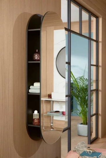 Зеркало-шкаф Villeroy & Boch Antheus B30600PW 60 black ash, с полками