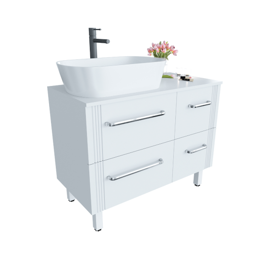 Тумба с раковиной Sanvit Ричмонд 90 R со столешницей