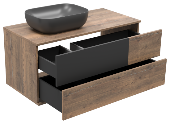 Тумба с раковиной Misty Коломбо 100 L подвесная