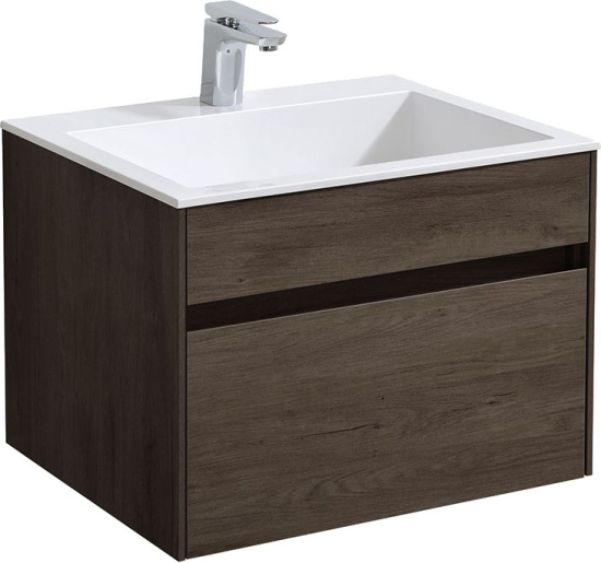 Тумба с раковиной Vincea Chiara 60 темный дуб