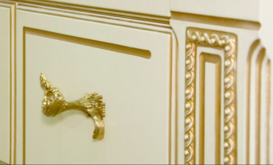 Пенал Misty Барокко 60 L бежевый, патина