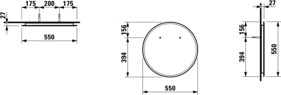 Зеркало Laufen Frame 25 55 с подсветкой