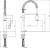 Смеситель для кухни E.C.A. Kitchen Mixers 406218019, нержавеющая сталь