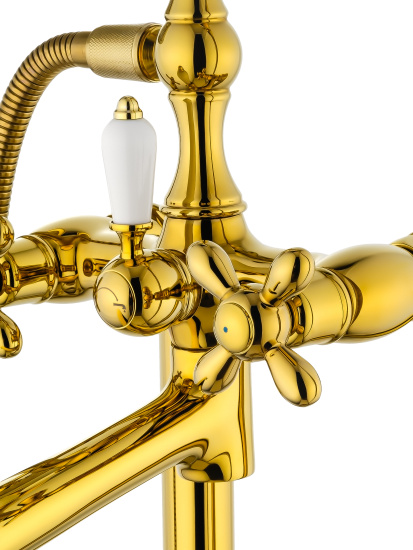 Напольный смеситель для ванны Wonzon & Woghand Retro WW-88649020-PG