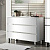 Тумба с раковиной Sanvit Кубэ-3 100 белый глянец, напольная
