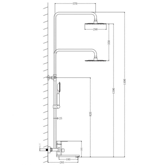 Душевая стойка Frap F24805