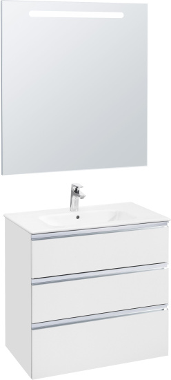 Мебель для ванной Roca The Gap 80, 3 ящика, белый глянец