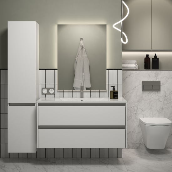 Тумба с раковиной Sanvit Люксор-2 90