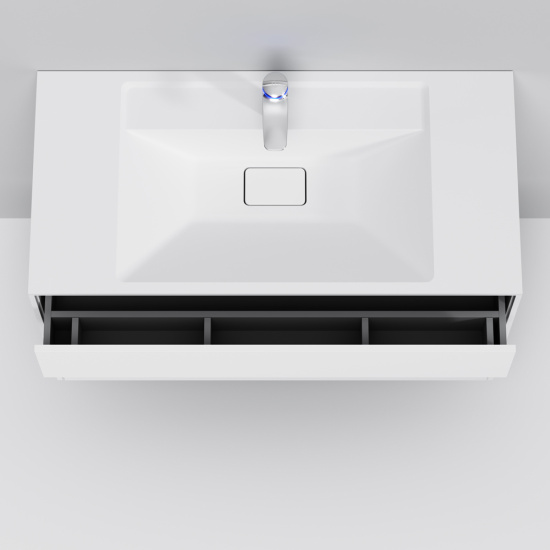 Тумба с раковиной Am.Pm Inspire V2.0 100 белый матовый