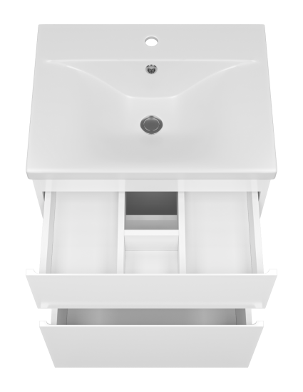 Тумба с раковиной Misty Лаки 60 белая