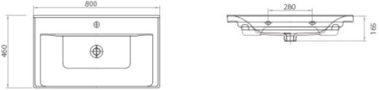 Мебель для ванной Sanvit Тандем 80 new