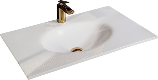 Мебель для ванной Armadi Art Monaco 80 белая, золото