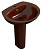 Раковина Arcus 6002 brown с пьедесталом