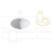 Раковина White Stone Pot 46 см