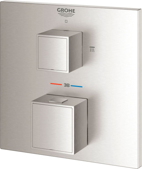 Смеситель для душа Grohe Grohtherm Cube 24154DC0 термостат, суперсталь