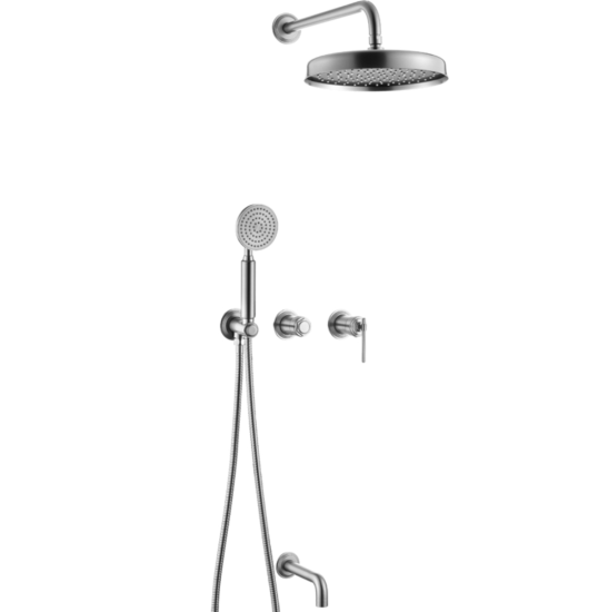 Душевая система Boheme Eterna 174-2-NB с изливом