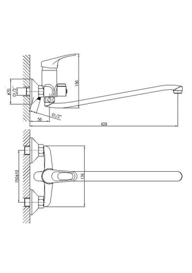 Смеситель для ванны Haiba HB2213-1