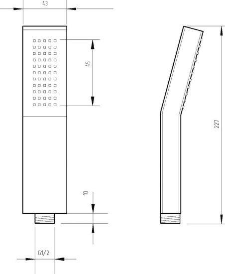 Душевая лейка Migliore Inside 30887 хром