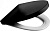 Крышка-сиденье Roca Victoria Nord Black Edition ZRU9302627 с микролифтом, петли хром