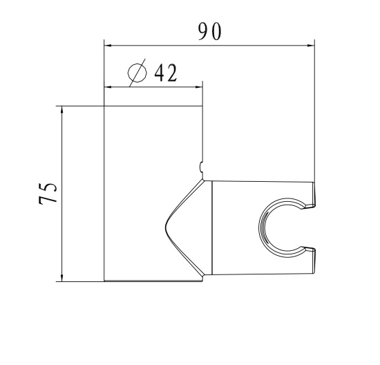 Настенный держатель Wonzon & Woghand WW-994224-CR
