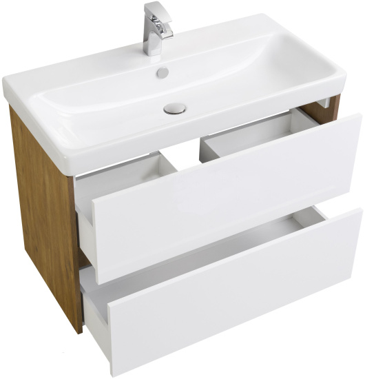 Тумба с раковиной Aquaton Сканди 90 дуб рустикальный