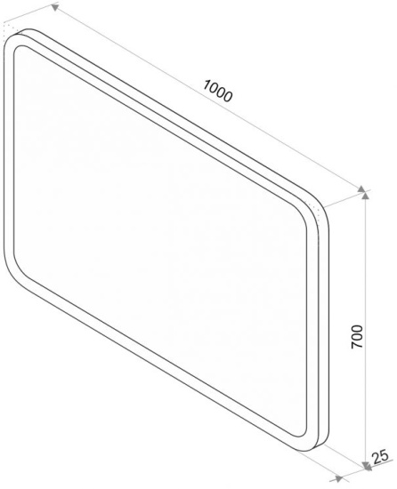 Зеркало Misty Стайл D13 100