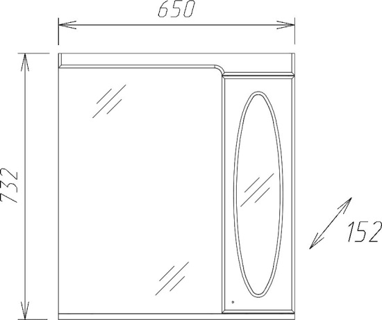 Мебель для ванной Onika Кристи 65.182
