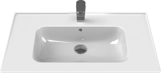 Тумба с раковиной Opadiris Фреш 80 напольная, белая
