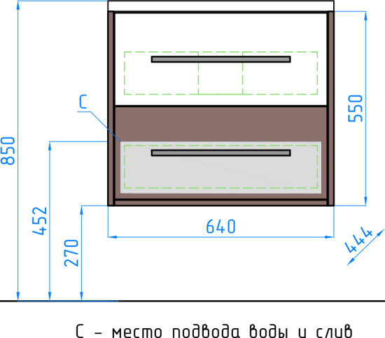 Мебель для ванной Style Line Экзотик 65 Plus подвесная, белая, экзотик