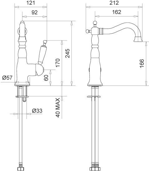 Смеситель для раковины Migliore Oxford 19172 золото