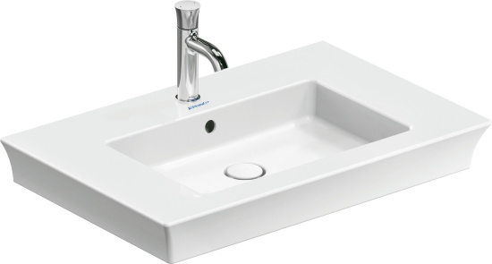 Мебель для ванной Duravit White Tulip 75 с ручкой, скандинавский белый шелковисто-матовый